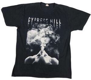 Cypress Hill Blowing Smoke Graphic Shirt Band Music Streetwear Hip-Hop XL Black